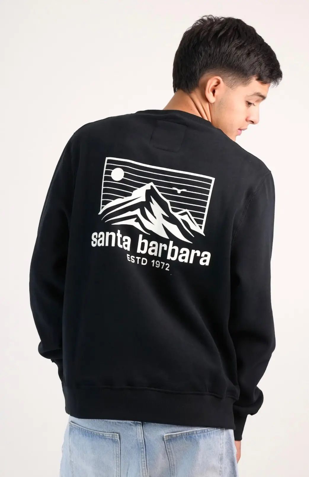 Buzo Felpa Estampado Unisex Negro - Imagen 3