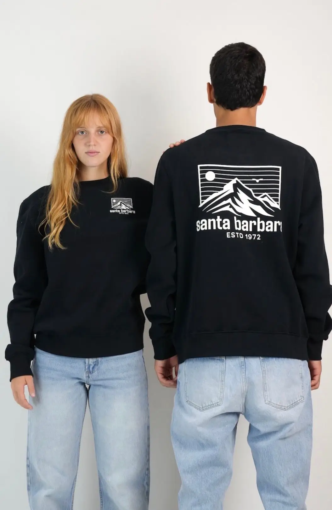 Buzo Felpa Estampado Unisex Negro
