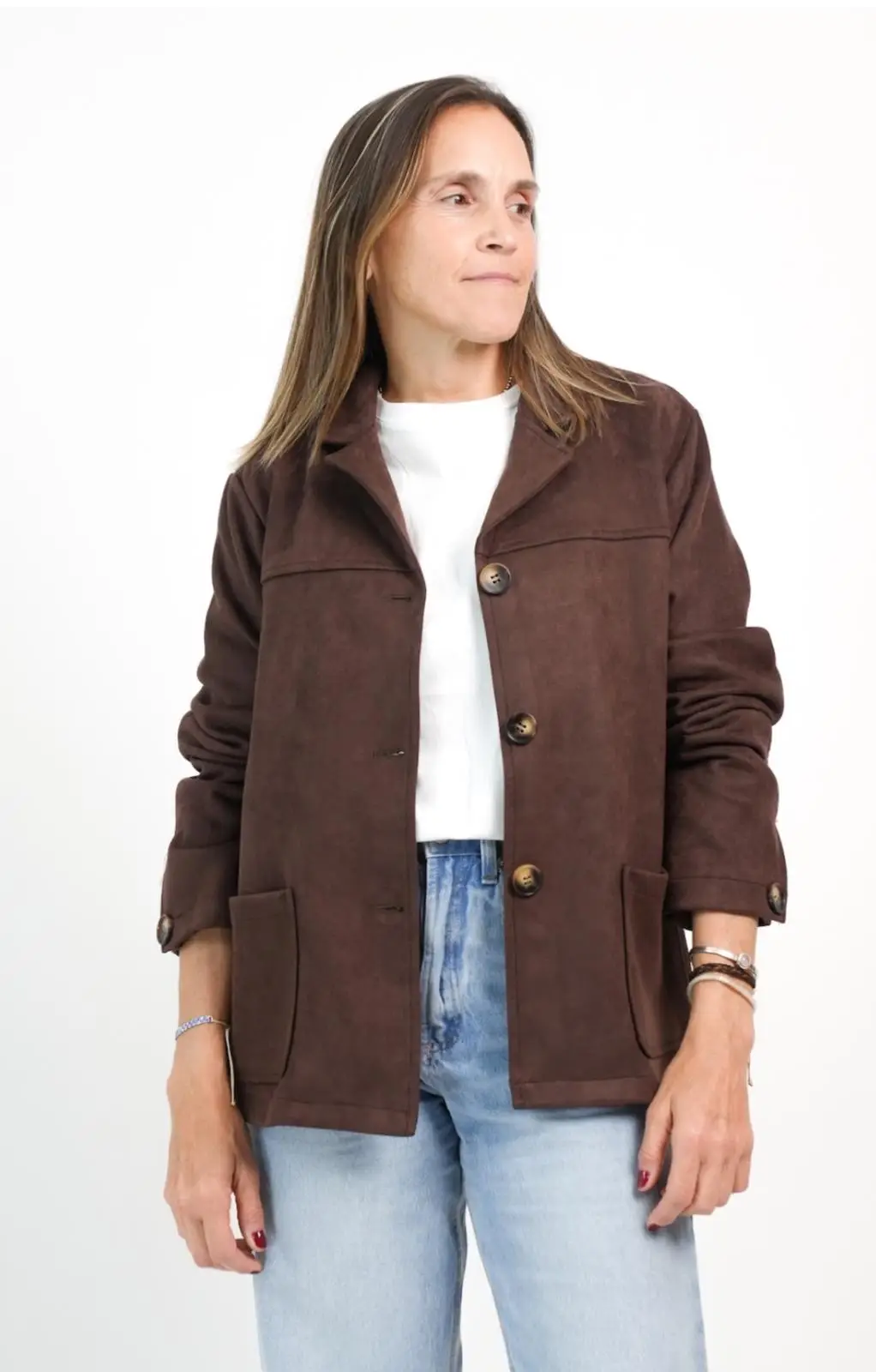 Blazer De Gamuza