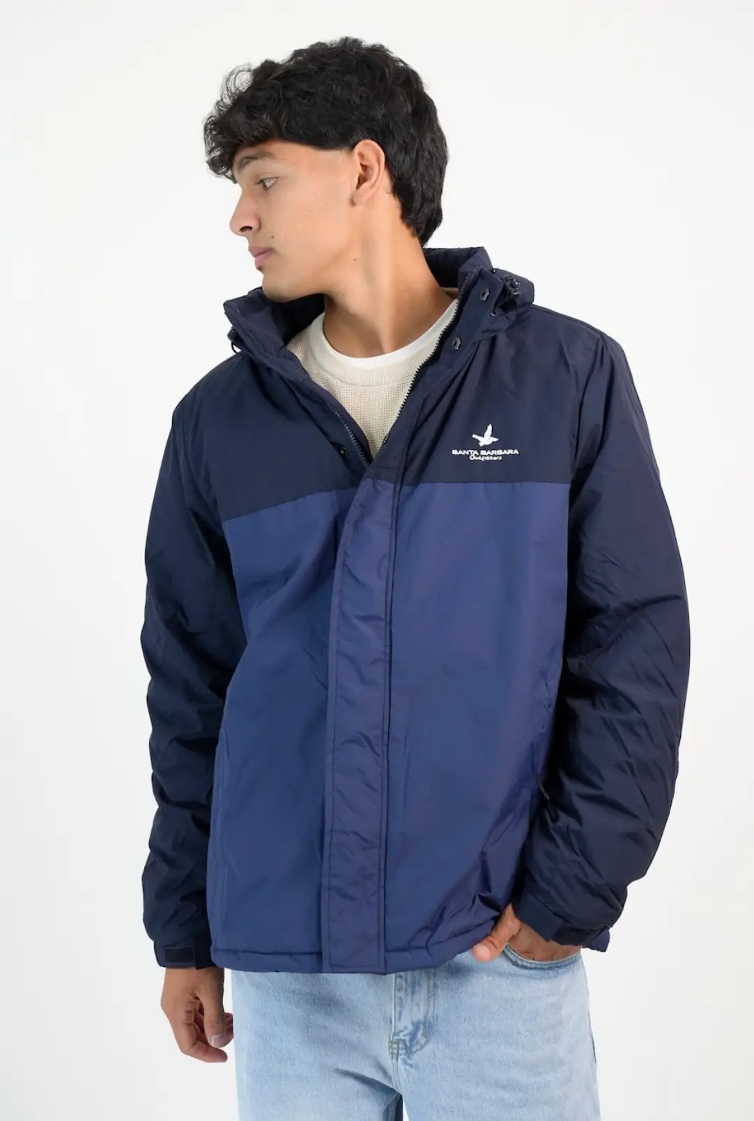 Campera Taslon Tech Combinada