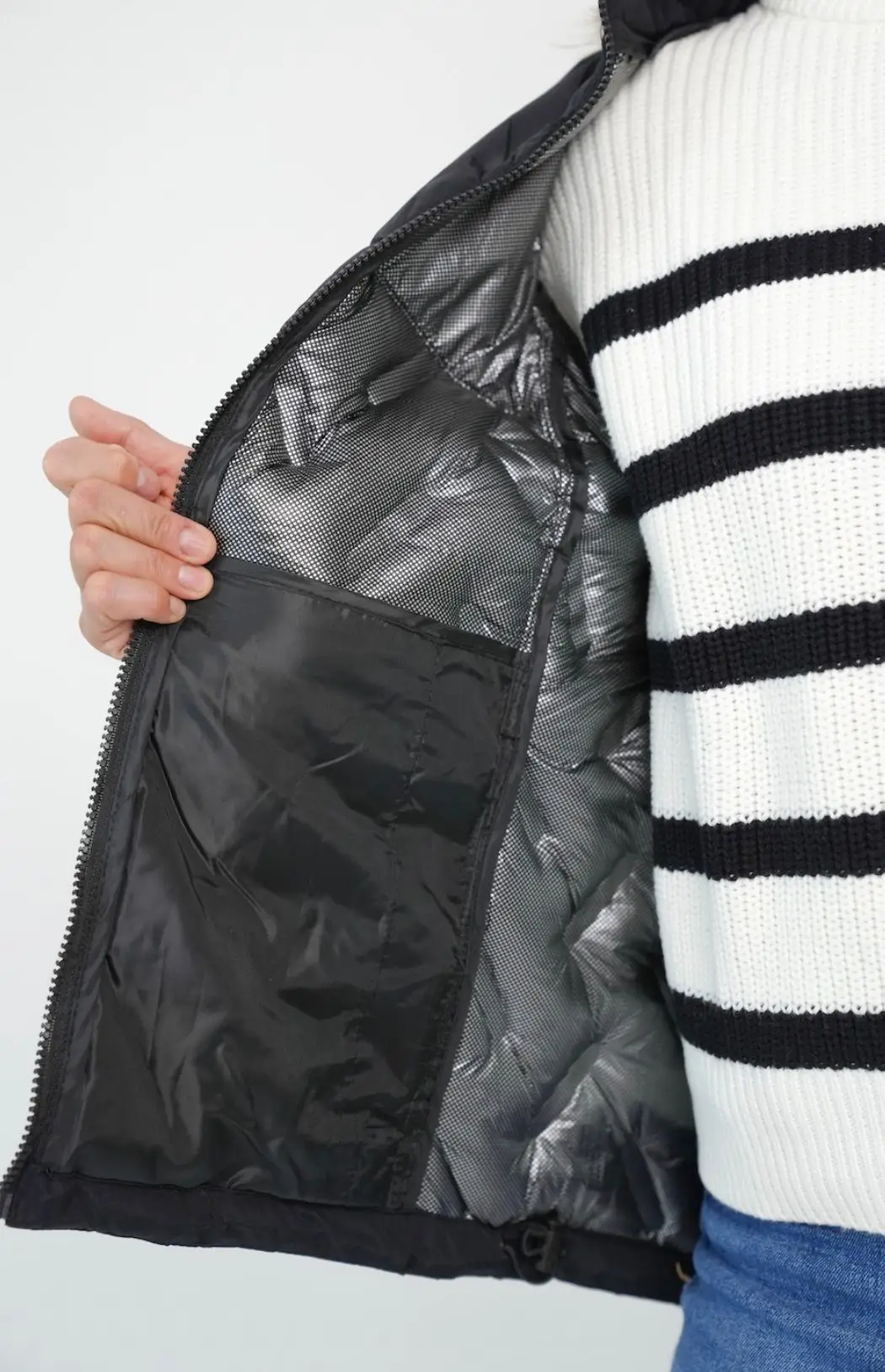 Campera Taslon Tech Silver - Imagen 3