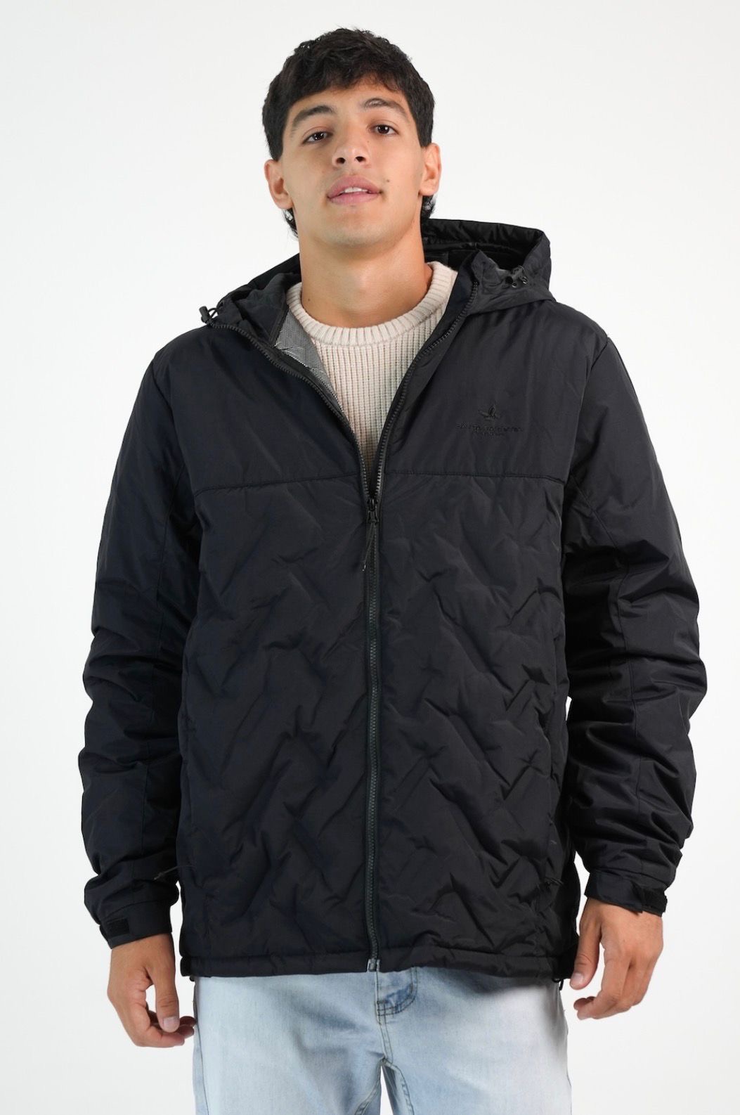 Campera Cap. Taslon Silver