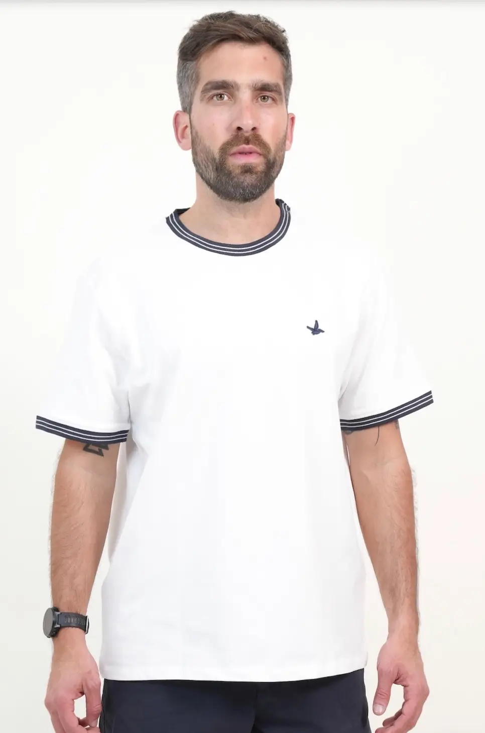 Remera Pique Con Cuello Tejido - Imagen 2