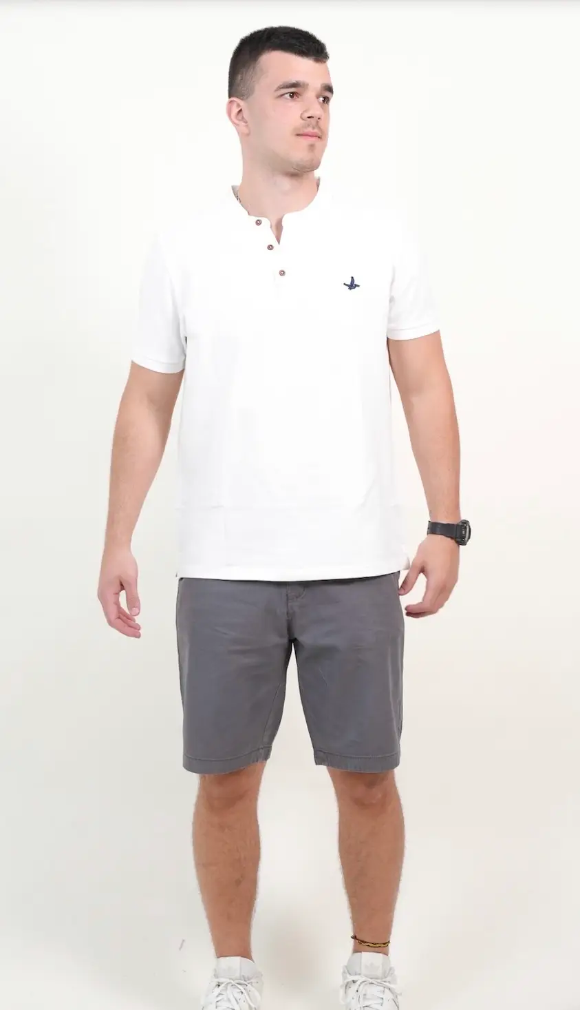 Remeras Tres Botones Pique