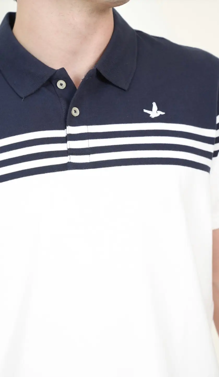Polo Pique Con Líneas - Imagen 2